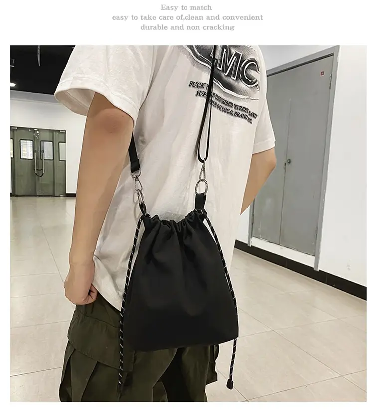Light Blue Japanese Crossbody Bag for Men — feature 12