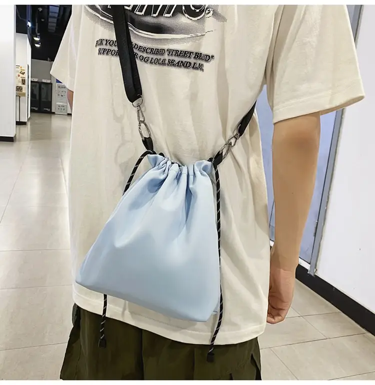 Light Blue Japanese Crossbody Bag for Men — feature 24