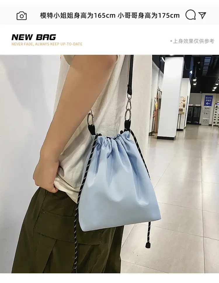 Light Blue Japanese Crossbody Bag for Men — feature 6