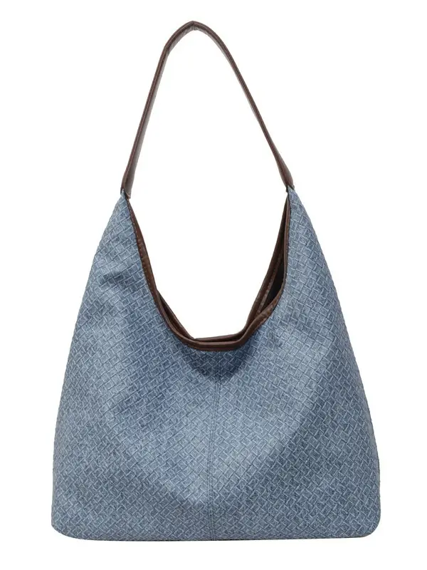 Women Textured Shoulder Bag 2024 Beige - Image 8