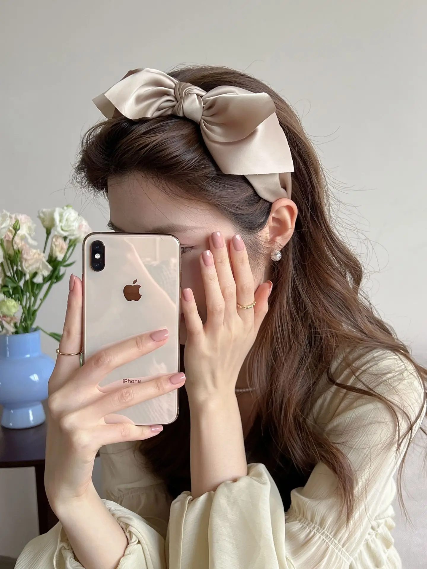 Satin Knot Headband for Women Brown Sweet Temperament — feature 5