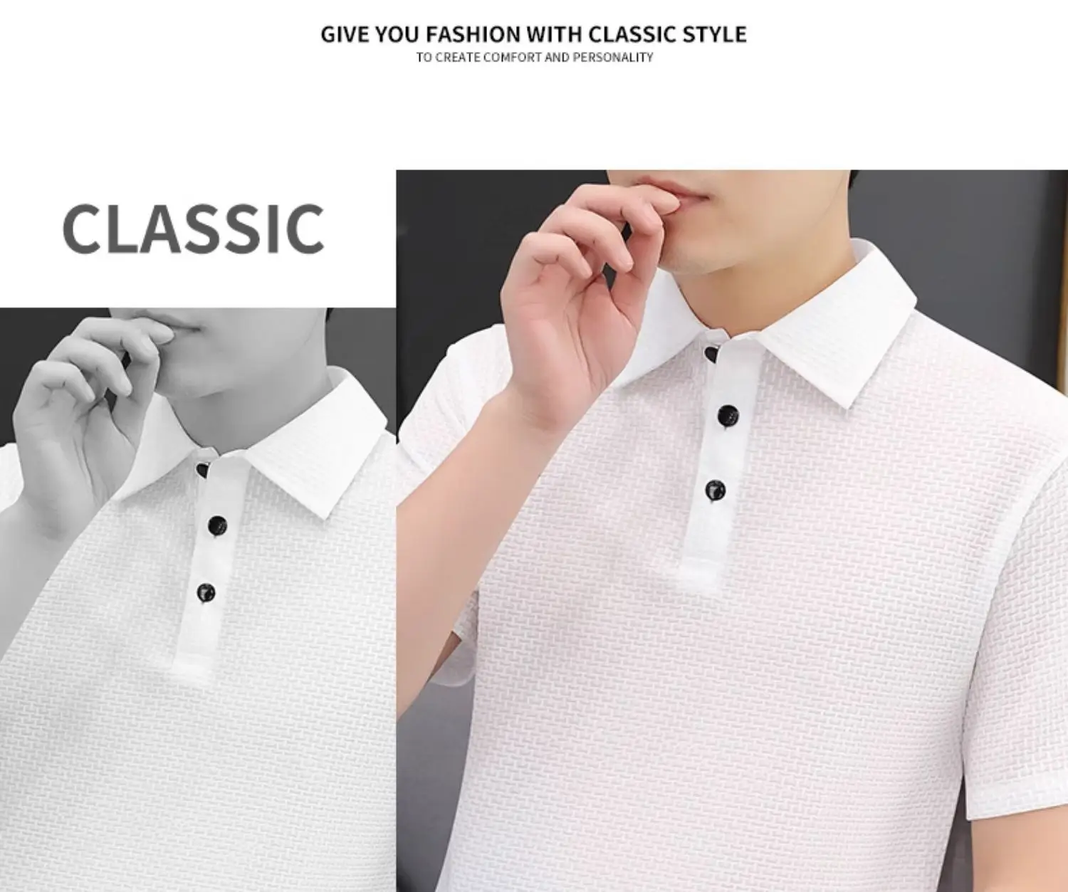 Ice Silk Bamboo Men's Polo Shirt 2025 Summer New Style — feature 17