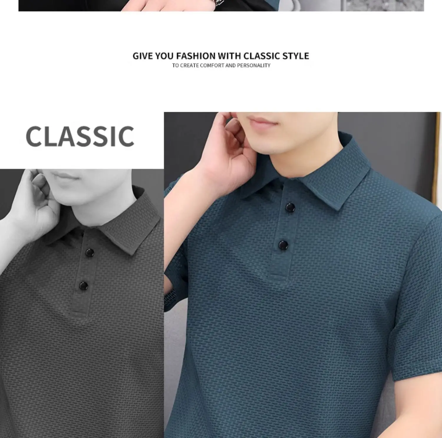 Ice Silk Bamboo Men's Polo Shirt 2025 Summer New Style — feature 25