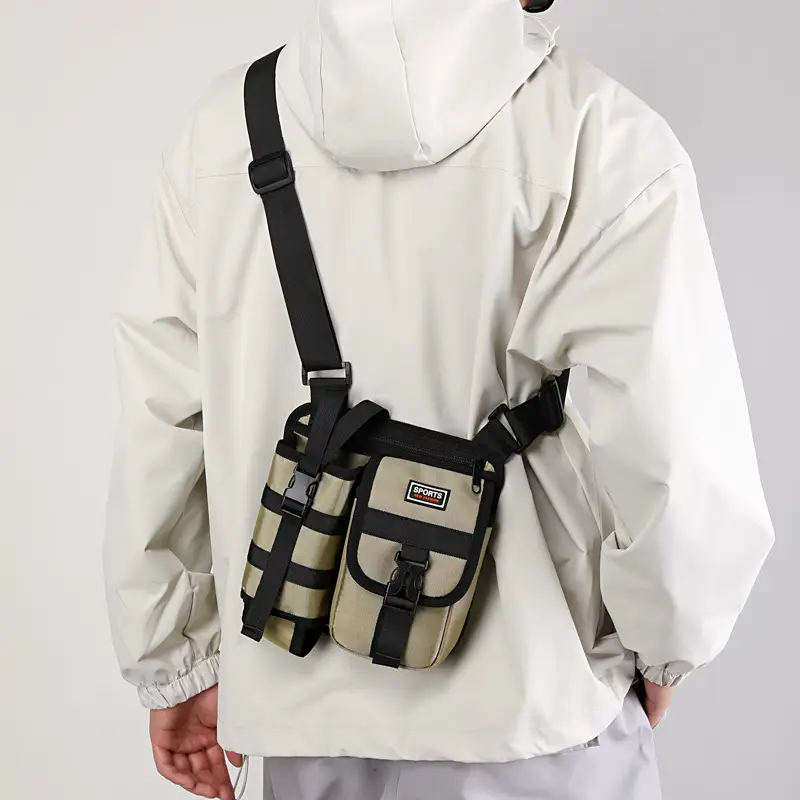 Men's Oxford Cloth Crossbody Bag Tactical Backpack — feature 41