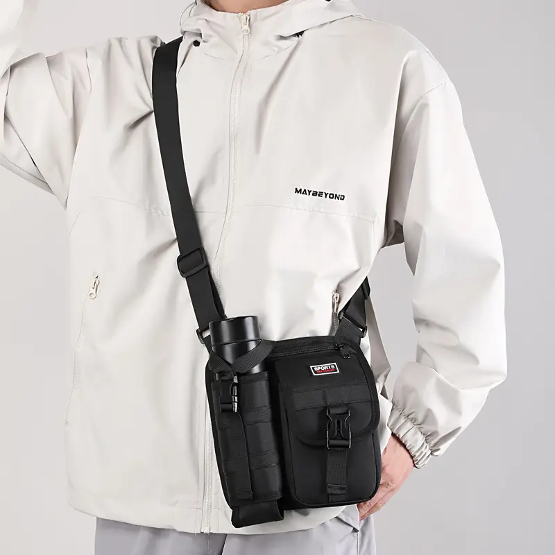 Men's Oxford Cloth Crossbody Bag Tactical Backpack — feature 42