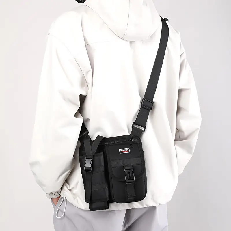 Men's Oxford Cloth Crossbody Bag Tactical Backpack — feature 43