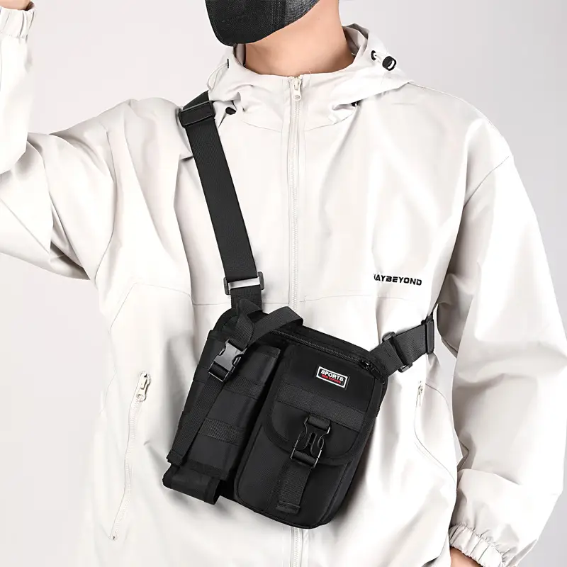 Men's Oxford Cloth Crossbody Bag Tactical Backpack — feature 44