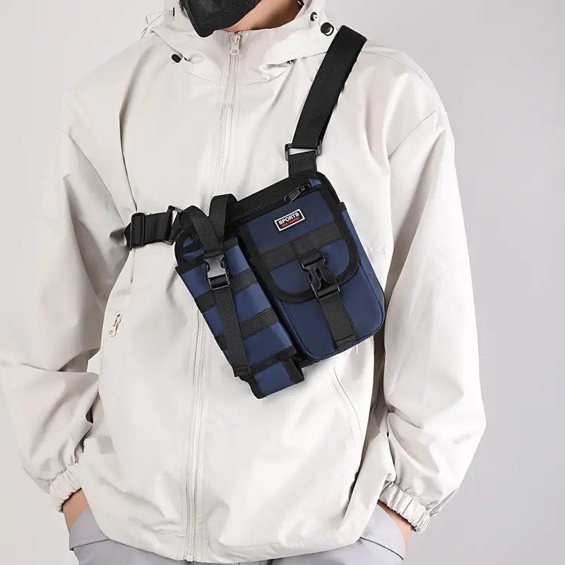 Men's Oxford Cloth Crossbody Bag Tactical Backpack — feature 47