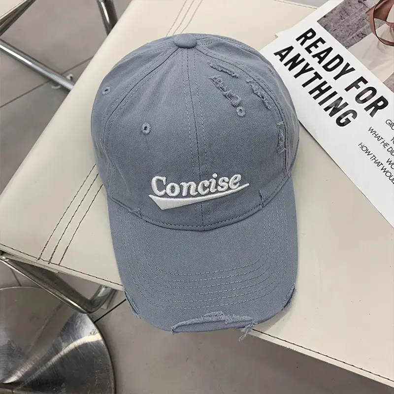 Women's Green Embroidered Baseball Cap Wide Brim - Image 9