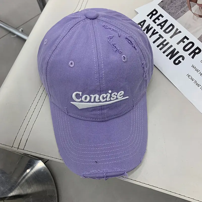 Women's Green Embroidered Baseball Cap Wide Brim - Image 4