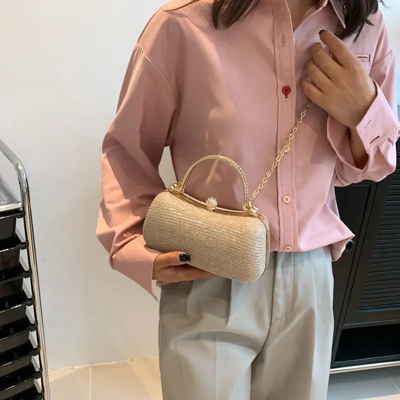 New 2024 Women's Handbags with Gold Chain & Lock Buckle - Image 6