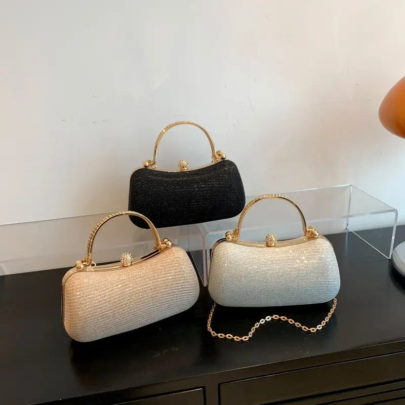 New 2024 Women's Handbags with Gold Chain & Lock Buckle - Image 7