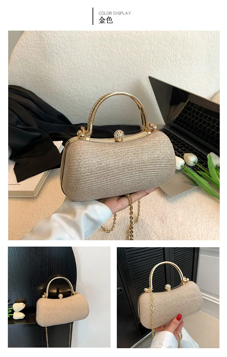 New 2024 Women's Handbags with Gold Chain & Lock Buckle — feature 18