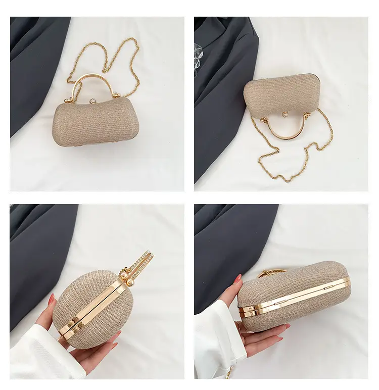 New 2024 Women's Handbags with Gold Chain & Lock Buckle — feature 9