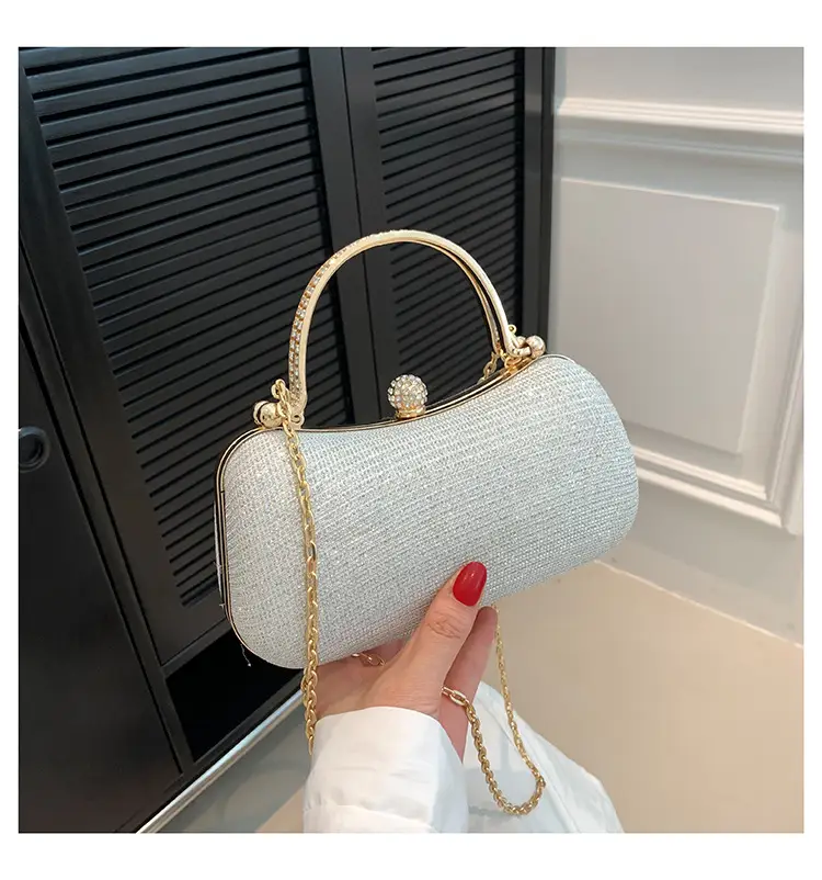 New 2024 Women's Handbags with Gold Chain & Lock Buckle - Image 3