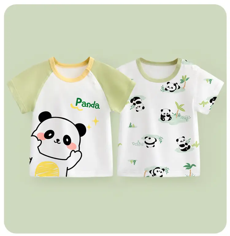 Baby Dinosaur Printed Cotton T-Shirt Blue White — feature 15