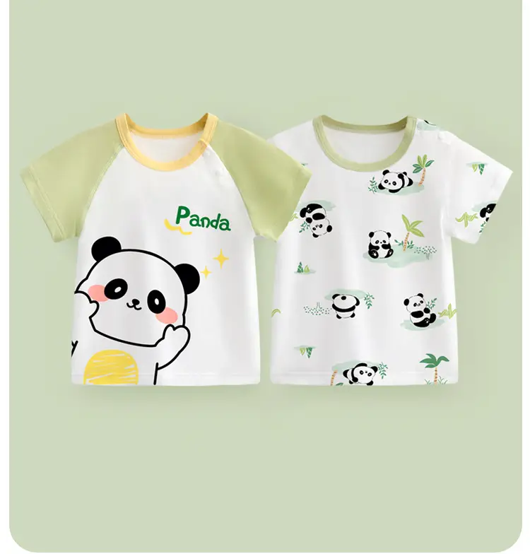 Baby Dinosaur Printed Cotton T-Shirt Blue White — feature 2