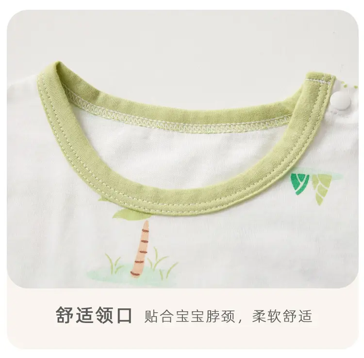 Baby Dinosaur Printed Cotton T-Shirt Blue White — feature 21