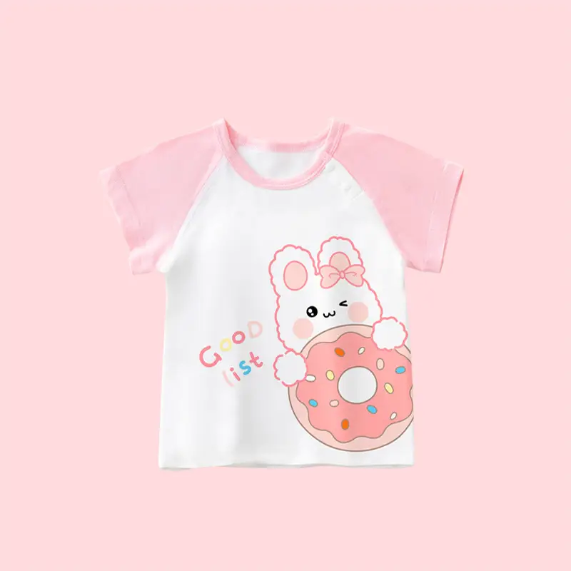 Baby Dinosaur Printed Cotton T-Shirt Blue White - Image 4