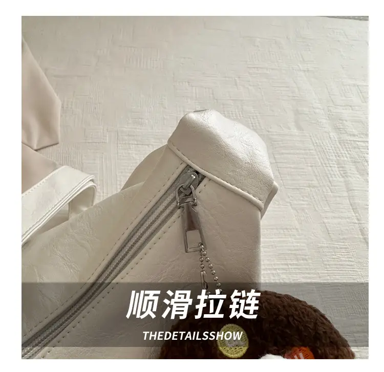 White PU Shoulder Bag for Women 2024 Spring — feature 7