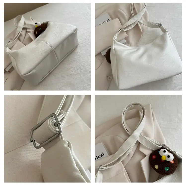 White PU Shoulder Bag for Women 2024 Spring — feature 9
