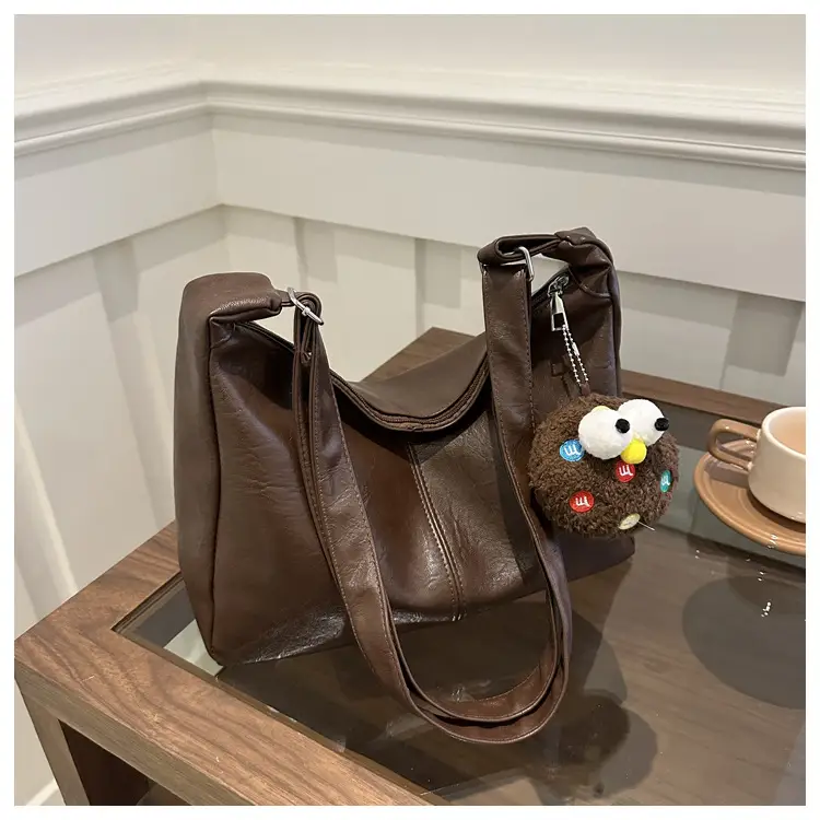 White PU Shoulder Bag for Women 2024 Spring - Image 3