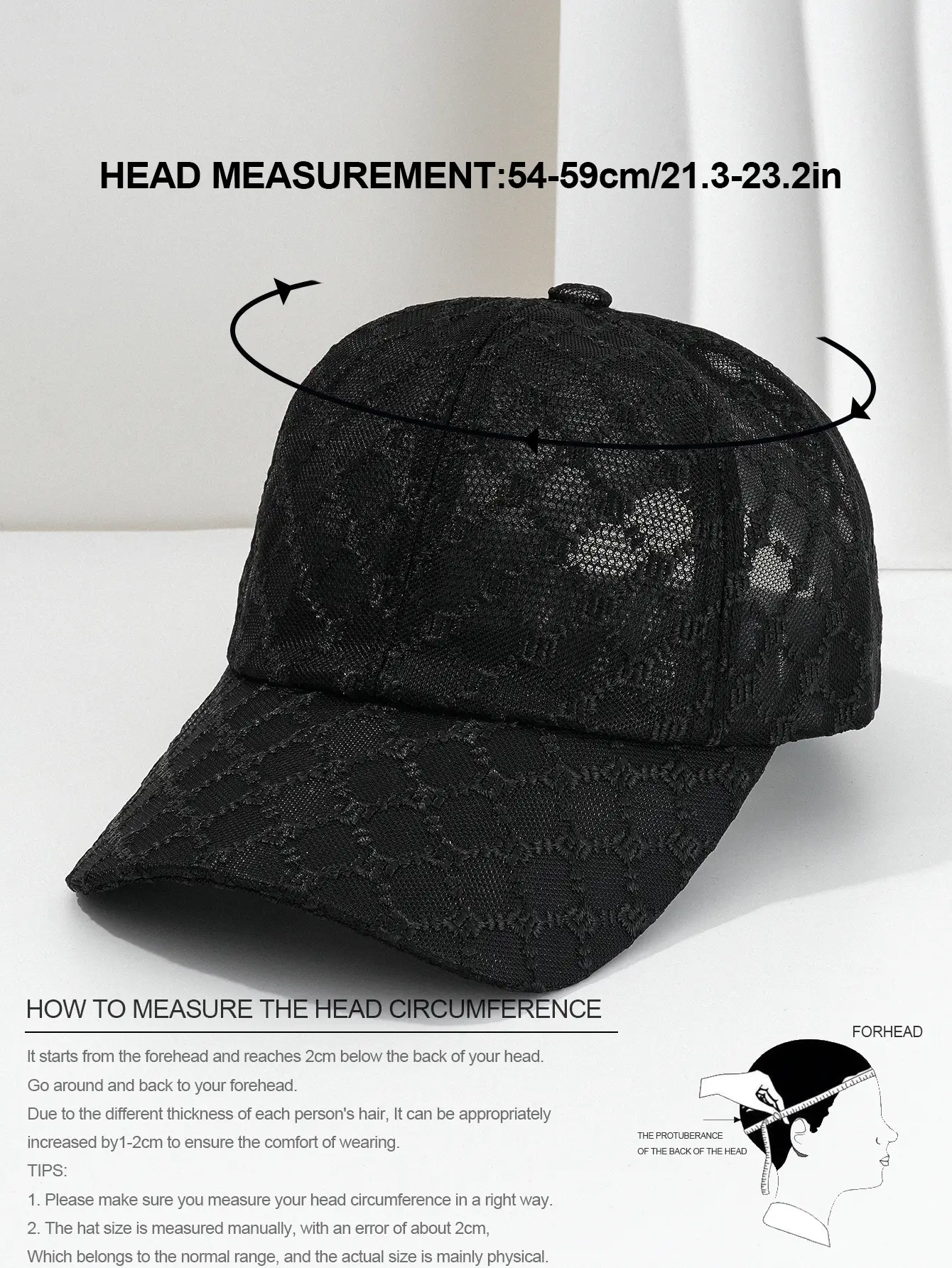 Men's Vintage Embroidered Baseball Cap Adjustable Sun Hat — feature 3
