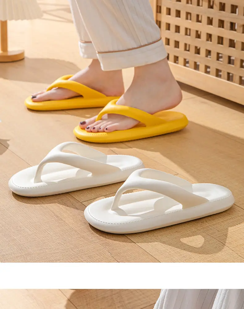 Summer Indoor Home Slippers for Women, Non-Slip, Suitable for Outdoor Wear, Flip-Flops for Couples, Toe-Clamping Style, Can Be Worn Outside — feature 13