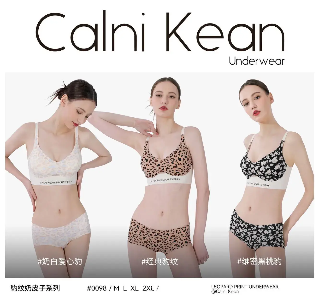 Spring 2024 Leopard Print Back Push-Up Vest Underwear — feature 1