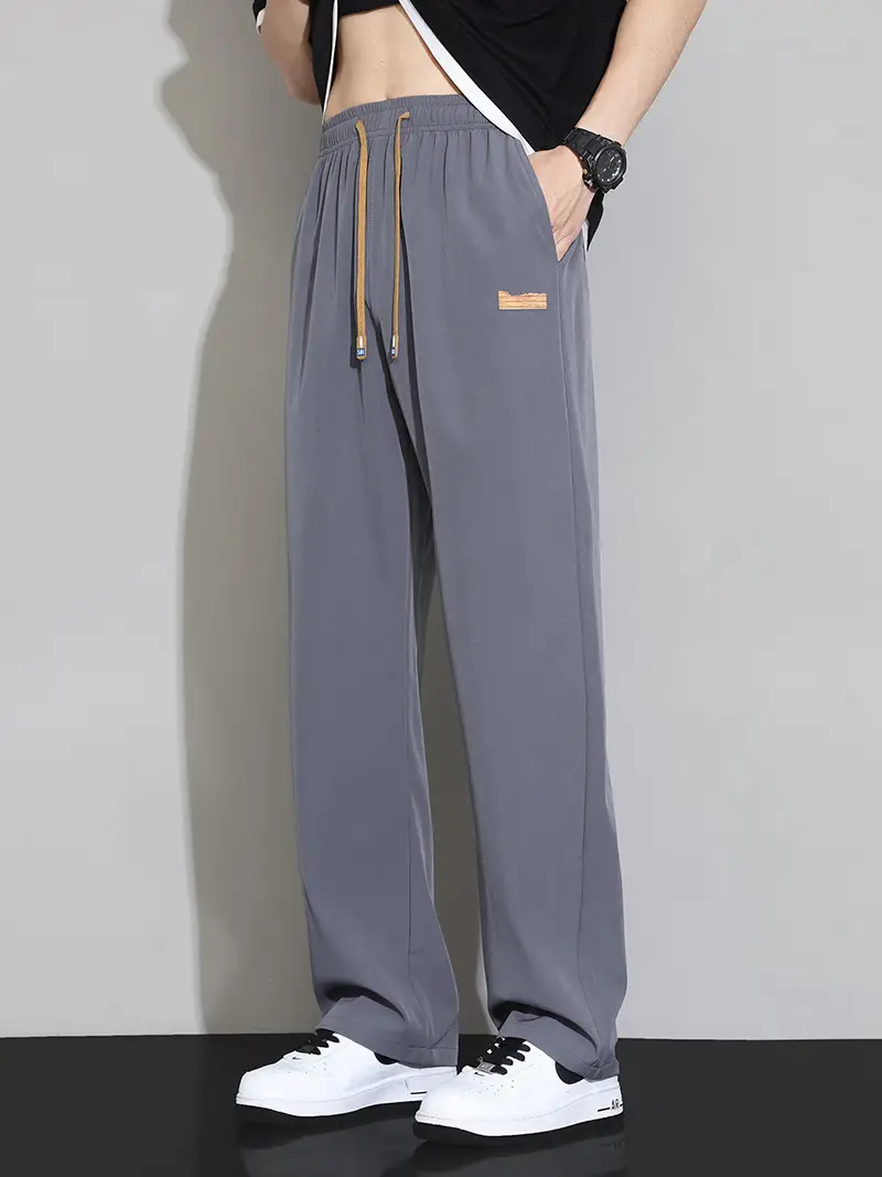 Men's Ice Silk Thin Summer Pants Loose Wide Leg Dipper - Image 6