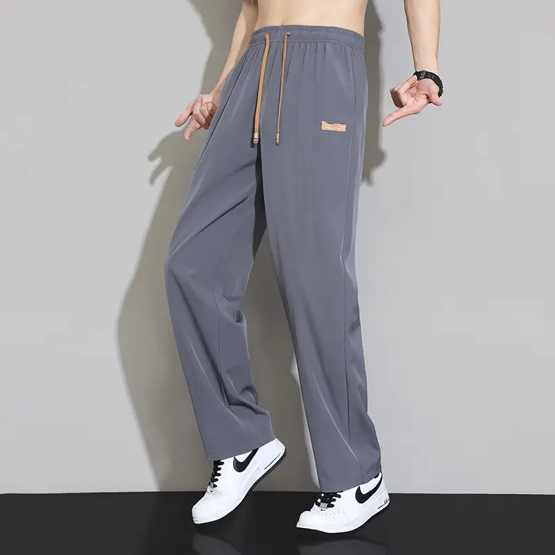 Men's Ice Silk Thin Summer Pants Loose Wide Leg Dipper - Image 2