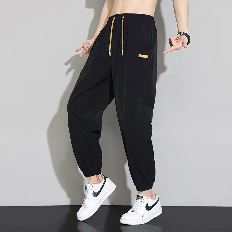 Men's Ice Silk Thin Summer Pants Loose Wide Leg Dipper - Image 3