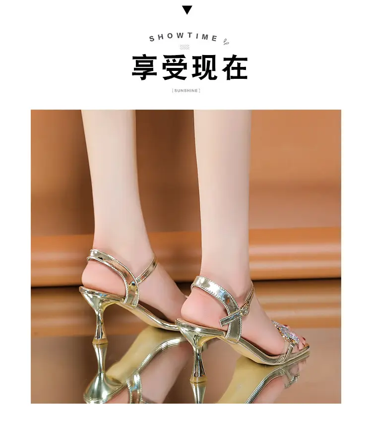 Women Rhinestone Stiletto Heels Summer 2025 — feature 6