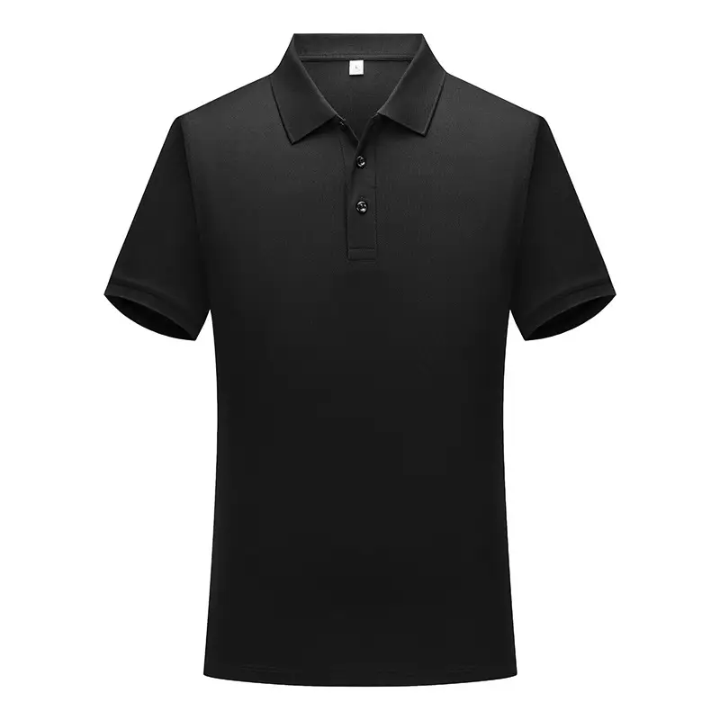 Men Red Polo Shirt 32" Double Buckle Anti-Wrinkle - Image 2