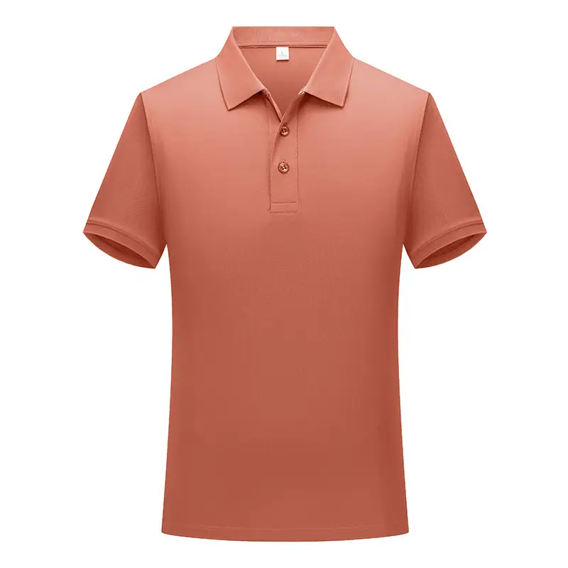 Men Red Polo Shirt 32" Double Buckle Anti-Wrinkle - Image 4