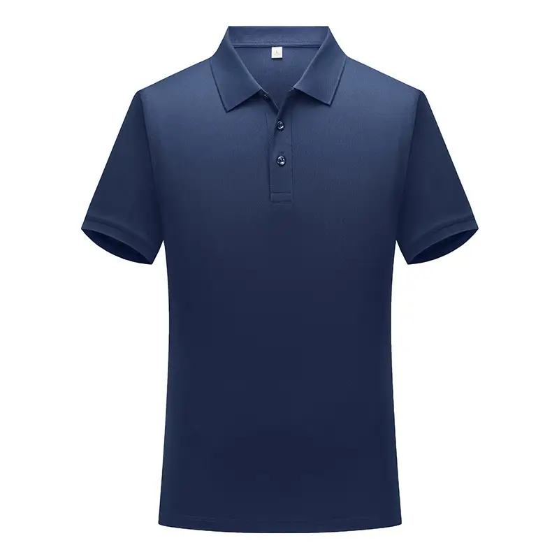 Men Red Polo Shirt 32" Double Buckle Anti-Wrinkle - Image 7