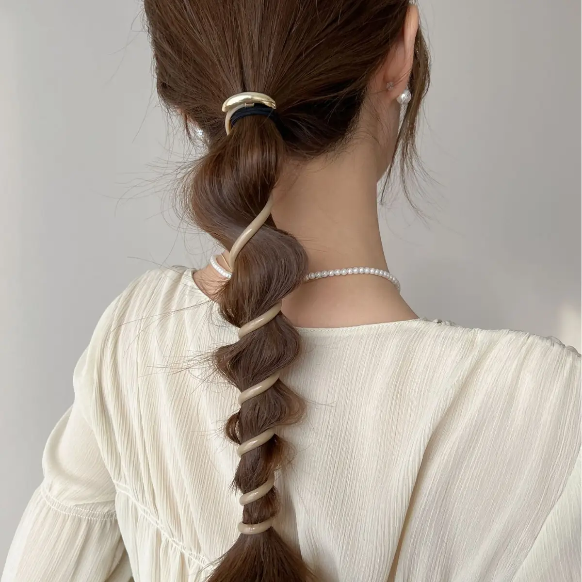 Elegant Bubble Braid Ponytail Hair Accessory for Women - Image 9