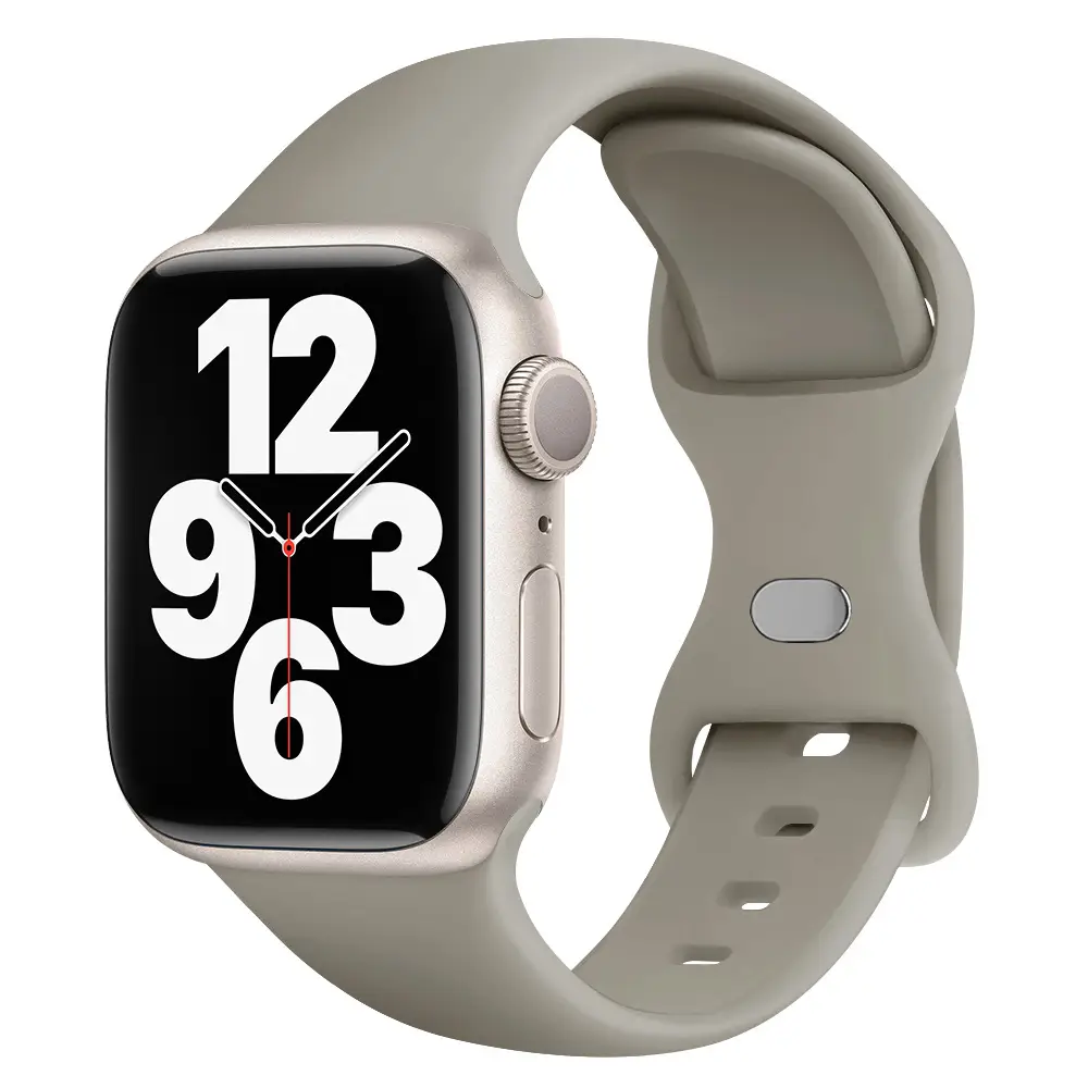 Suitable for applewatch Apple Watch with iwatch9875 Generation SE Sport Silicone Breathable Butterfly Buckle Watch