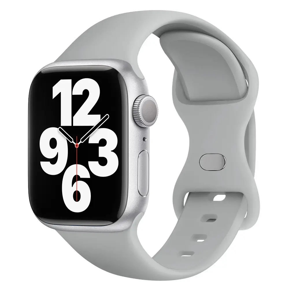 Suitable for applewatch Apple Watch with iwatch9875 Generation SE Sport Silicone Breathable Butterfly Buckle Watch