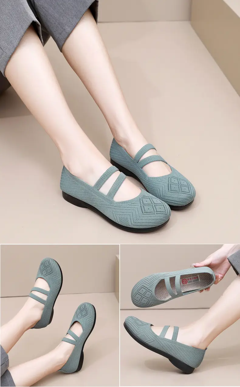 Summer Flying Mesh Women's Shoes Old Beijing Cloth Shoes Comfortable Breathable Middle-aged and Elderly Women's Single Shoes Soft Sole Non-slip Mother Shoes — feature 15