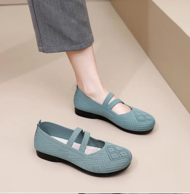 Summer Flying Mesh Women's Shoes Old Beijing Cloth Shoes Comfortable Breathable Middle-aged and Elderly Women's Single Shoes Soft Sole Non-slip Mother Shoes — feature 16
