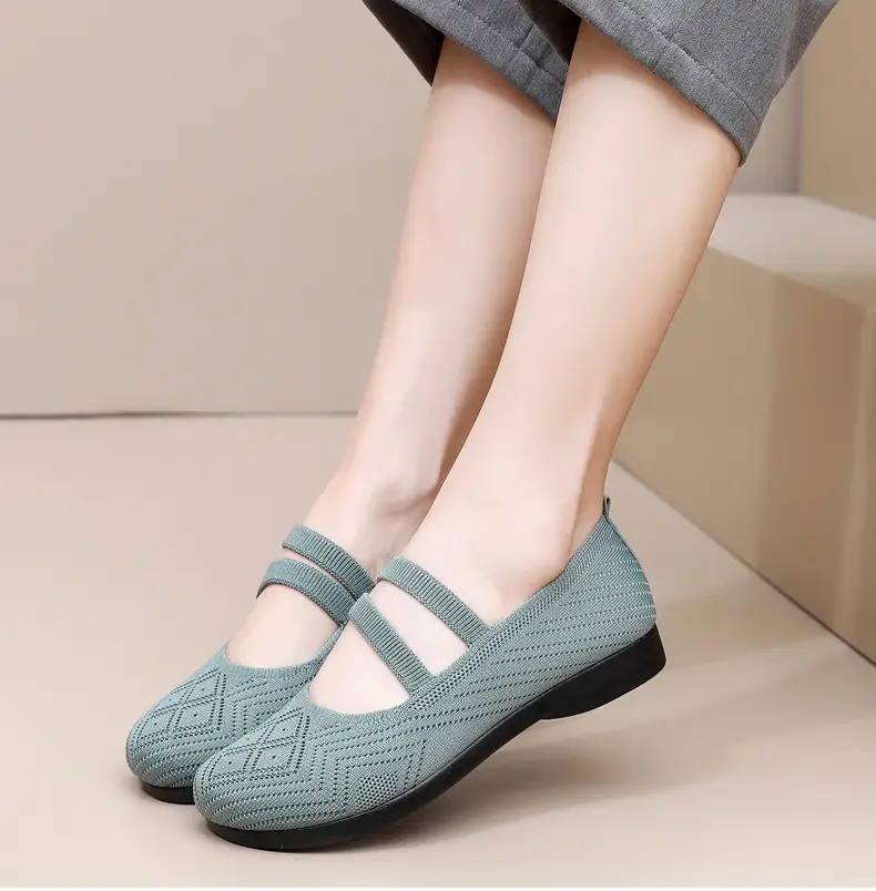 Summer Flying Mesh Women's Shoes Old Beijing Cloth Shoes Comfortable Breathable Middle-aged and Elderly Women's Single Shoes Soft Sole Non-slip Mother Shoes — feature 17