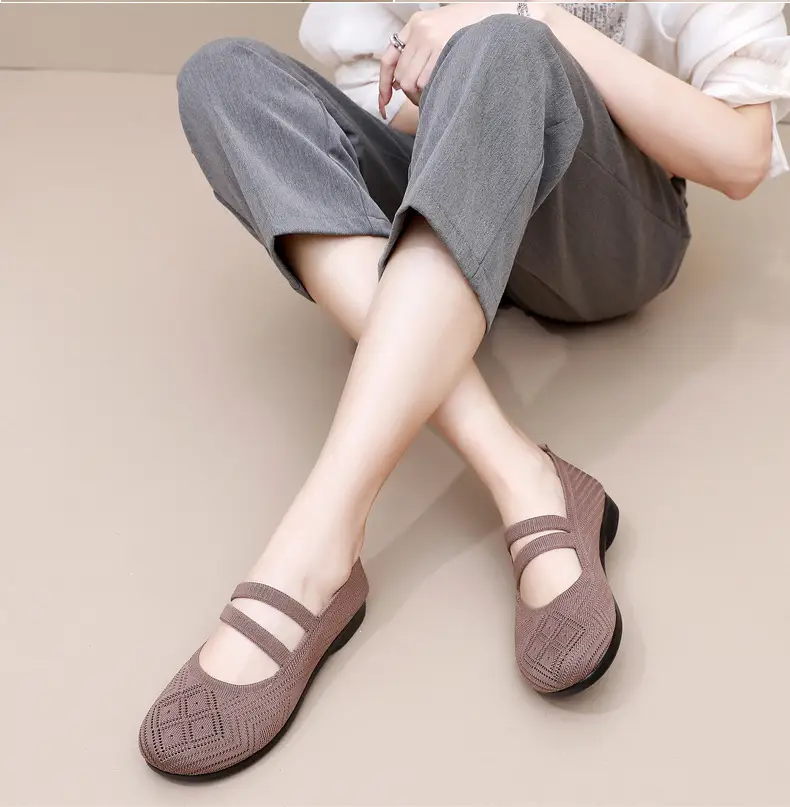 Summer Flying Mesh Women's Shoes Old Beijing Cloth Shoes Comfortable Breathable Middle-aged and Elderly Women's Single Shoes Soft Sole Non-slip Mother Shoes — feature 19