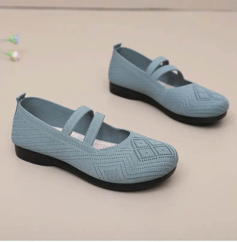 Summer Flying Mesh Women's Shoes Old Beijing Cloth Shoes Comfortable Breathable Middle-aged and Elderly Women's Single Shoes Soft Sole Non-slip Mother Shoes — feature 28