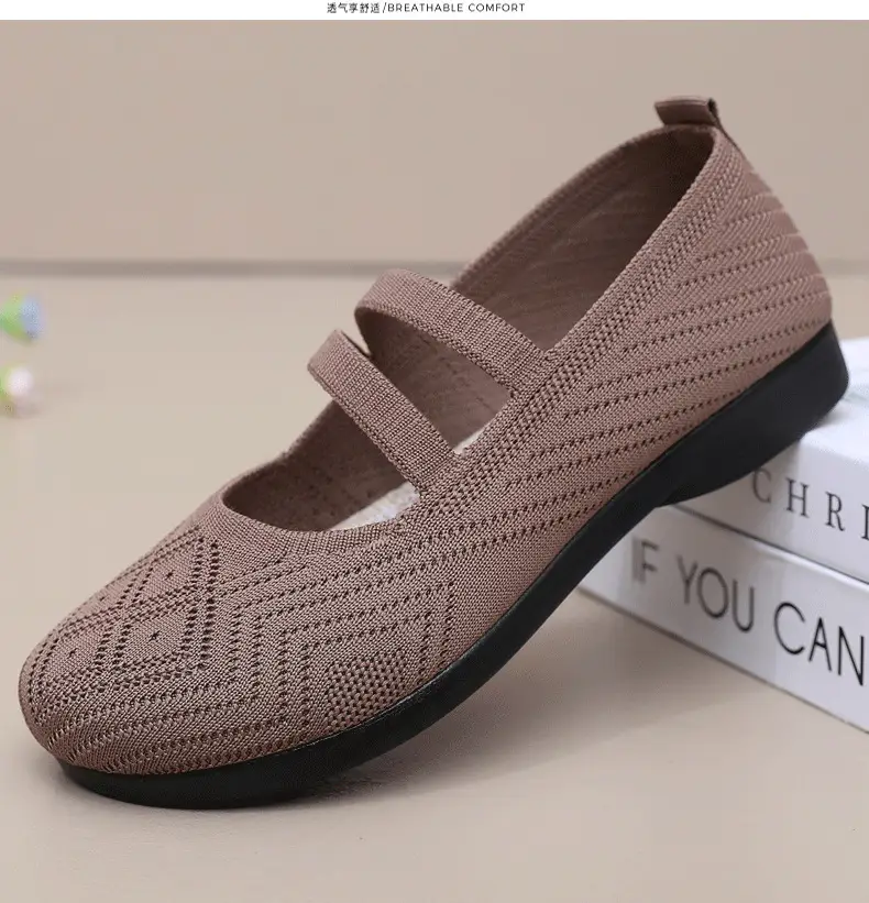 Summer Flying Mesh Women's Shoes Old Beijing Cloth Shoes Comfortable Breathable Middle-aged and Elderly Women's Single Shoes Soft Sole Non-slip Mother Shoes — feature 29