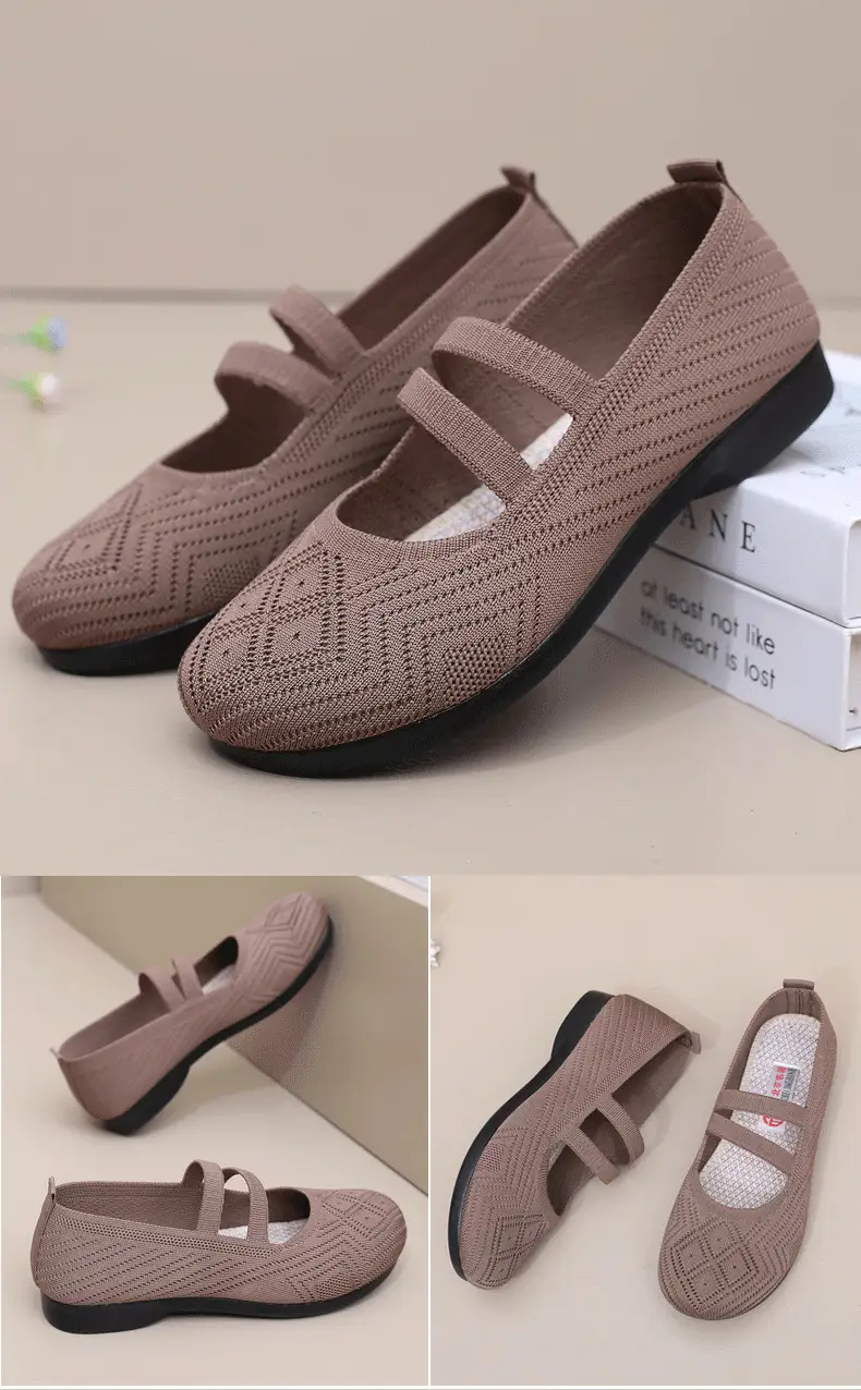 Summer Flying Mesh Women's Shoes Old Beijing Cloth Shoes Comfortable Breathable Middle-aged and Elderly Women's Single Shoes Soft Sole Non-slip Mother Shoes — feature 30