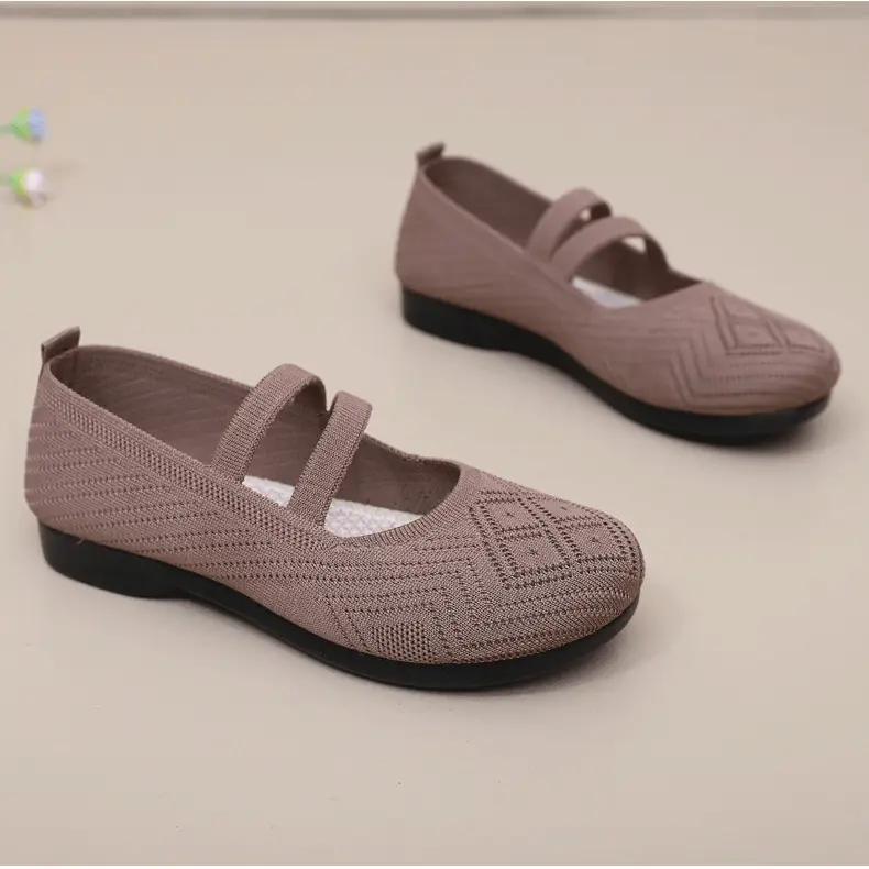 Summer Flying Mesh Women's Shoes Old Beijing Cloth Shoes Comfortable Breathable Middle-aged and Elderly Women's Single Shoes Soft Sole Non-slip Mother Shoes — feature 31