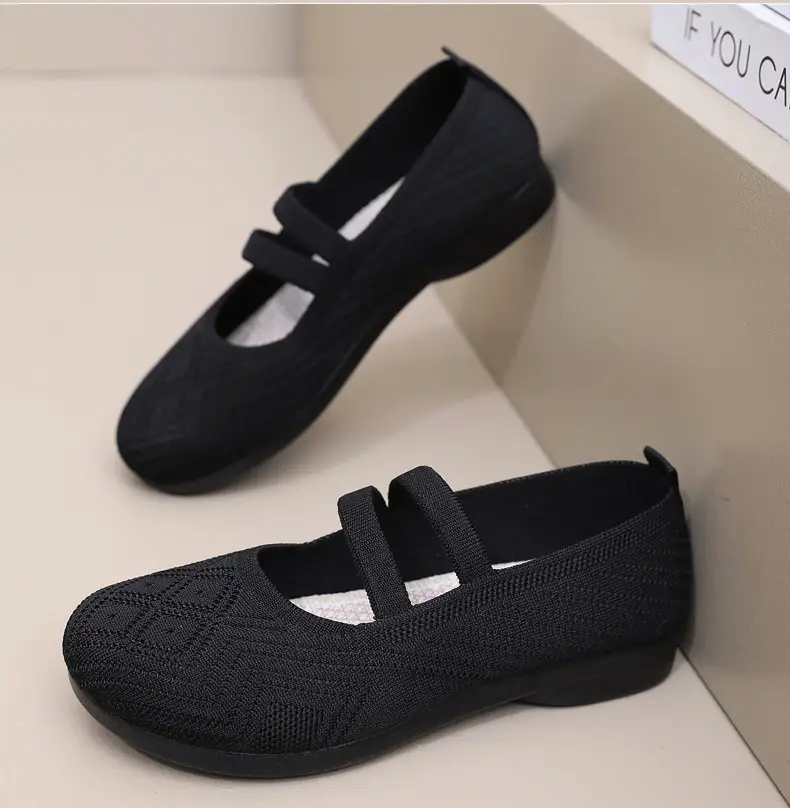 Summer Flying Mesh Women's Shoes Old Beijing Cloth Shoes Comfortable Breathable Middle-aged and Elderly Women's Single Shoes Soft Sole Non-slip Mother Shoes — feature 34