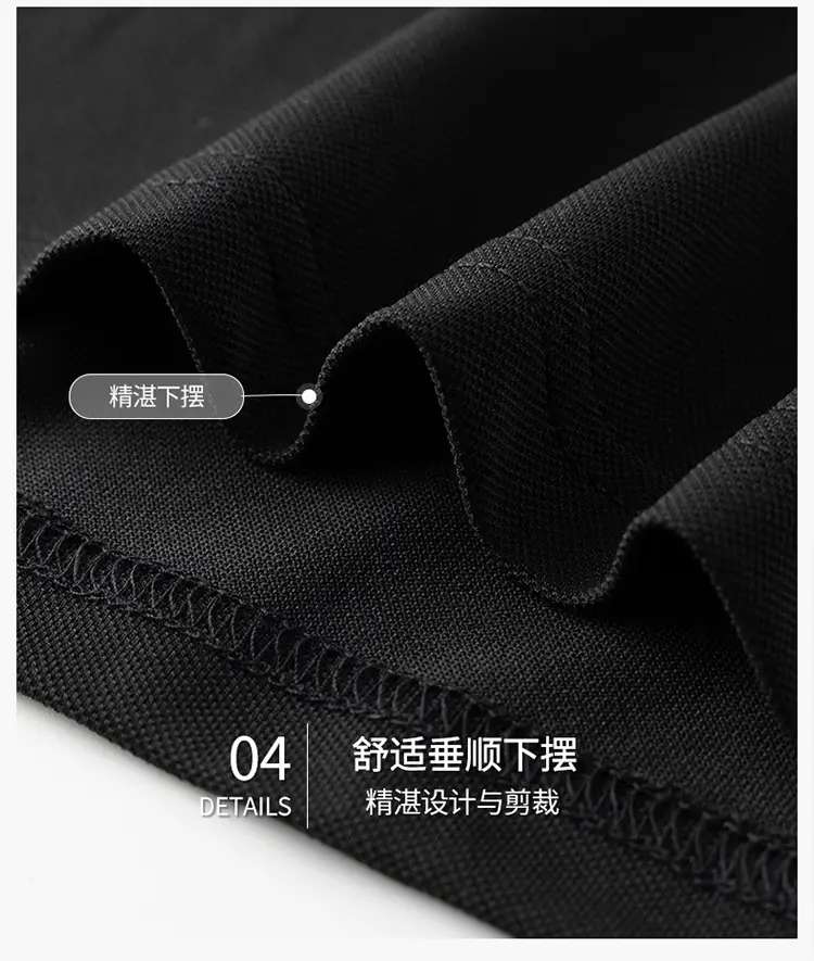 Men Navy Blue Cross Border Polo T-Shirt Short Sleeve — feature 5