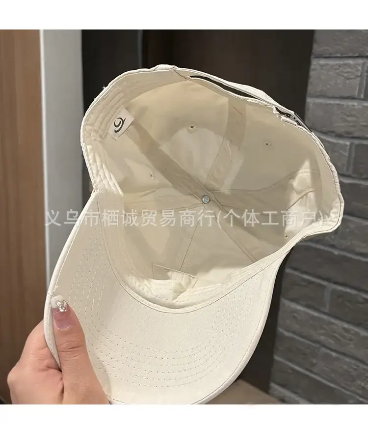 Ins Metal Bow Baseball Cap Wash Denim Peaked Spring Sun Protection Hat — feature 12